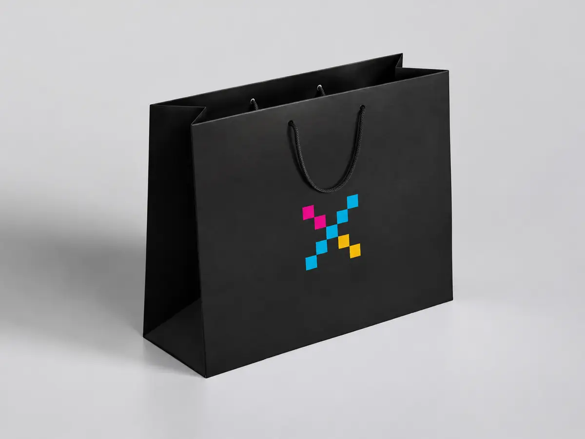Sacolas personalizadas produzidas pela PIXELS®